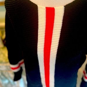 Tuckernuck traffic stripe black sweater S